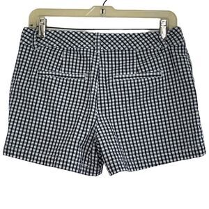 Maurices Navy / White Check Seersucker Shorts - 7/8